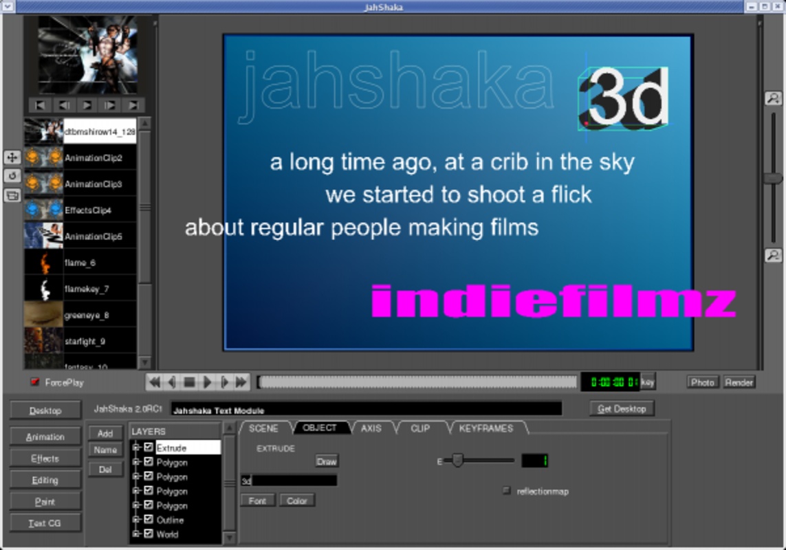 Jahshaka 2.0 RC2.1 for Windows Screenshot 1