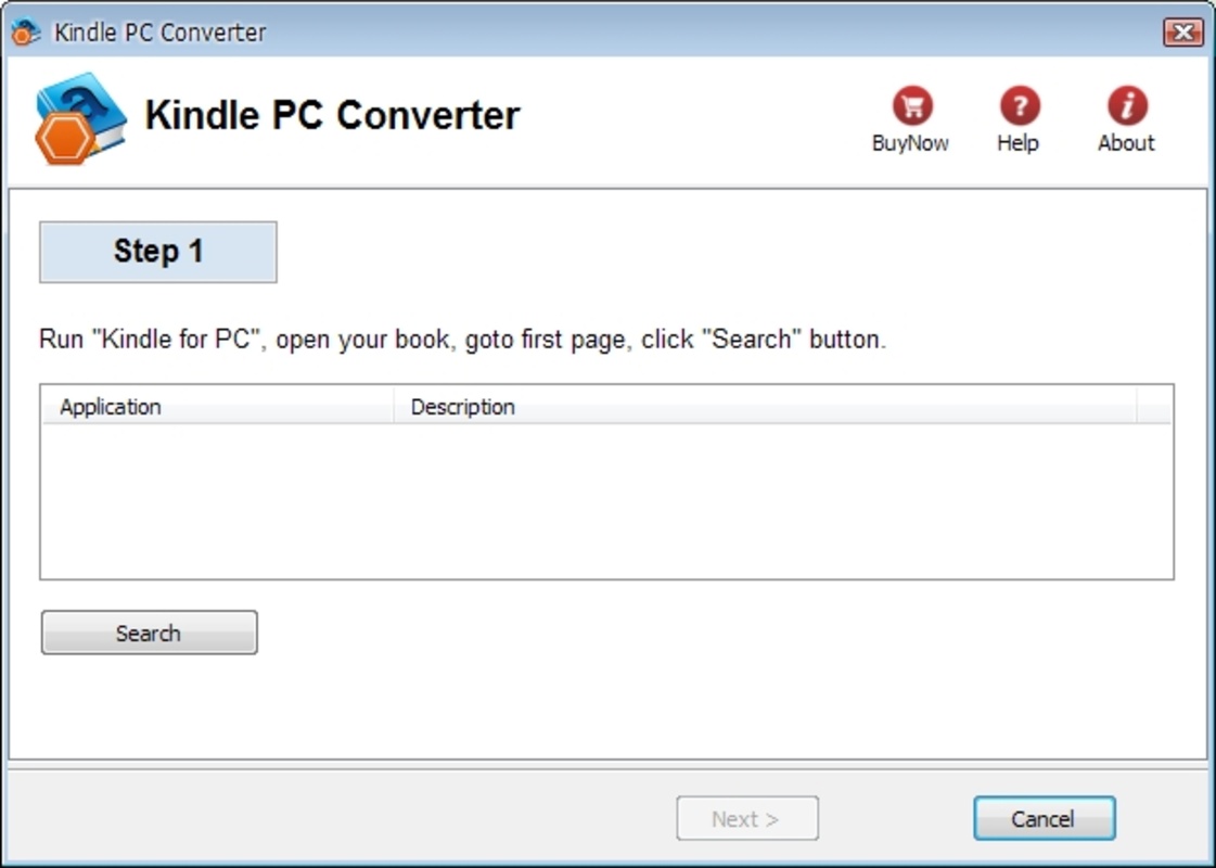 Kindle PC Converter 1.4.0 for Windows Screenshot 1