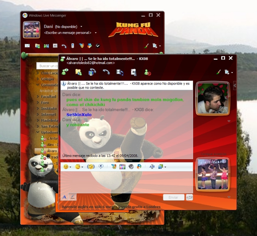 Kung Fu Panda Skin 1.0.0 for Windows Screenshot 1