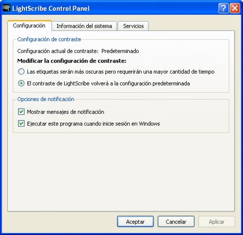 LightScribe System 1.8.13.1 feature