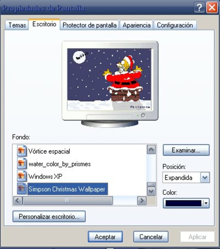Los Simpsons Christmas Theme  for Windows Screenshot 1