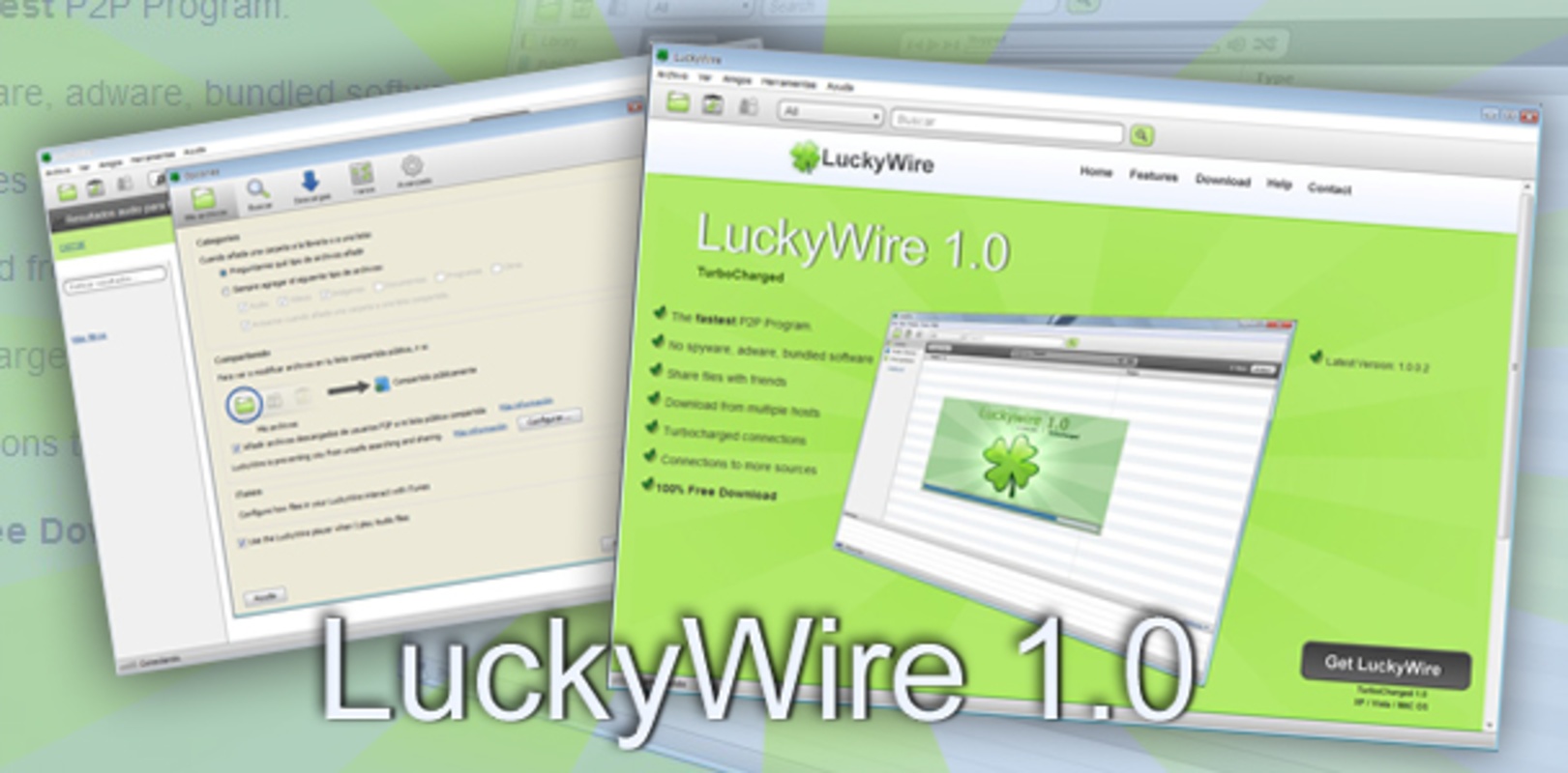 LuckyWire 1.0.0.2 for Windows Screenshot 1