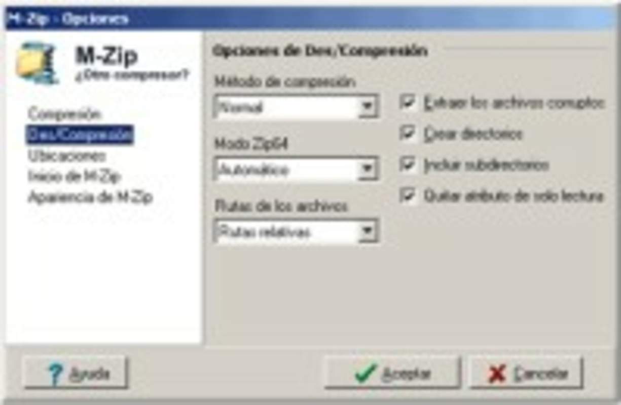 M-Zip 1.0 for Windows Screenshot 1