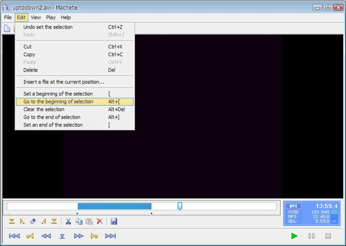 Machete Video Editor 4.2 feature