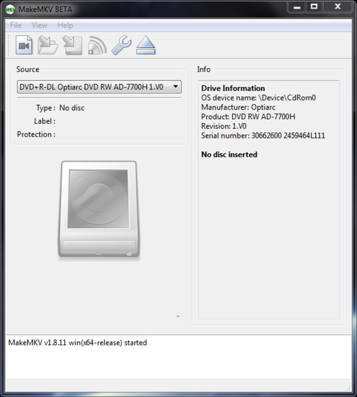 MakeMKV 1.17.6 for Windows Screenshot 1