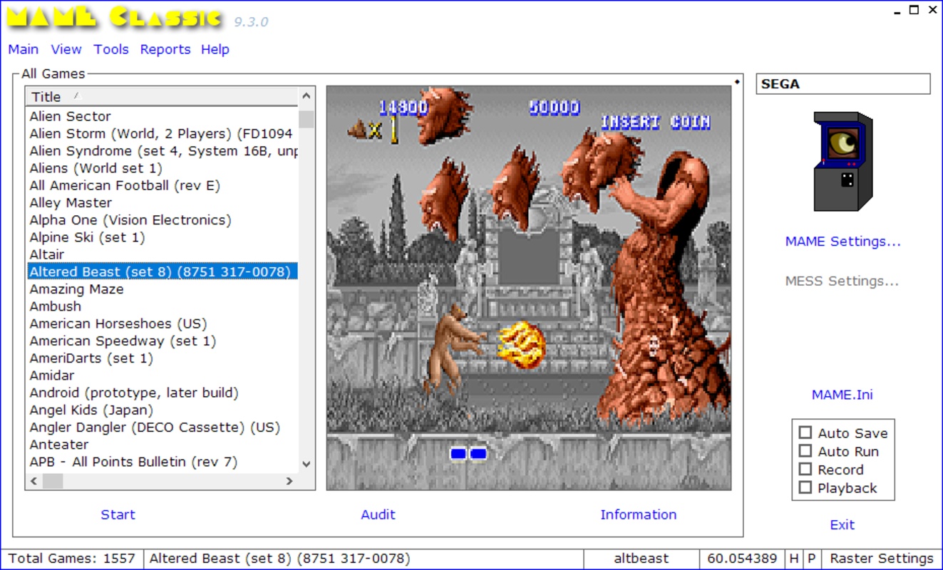 MAME Classic 10.1.0 for Windows Screenshot 1