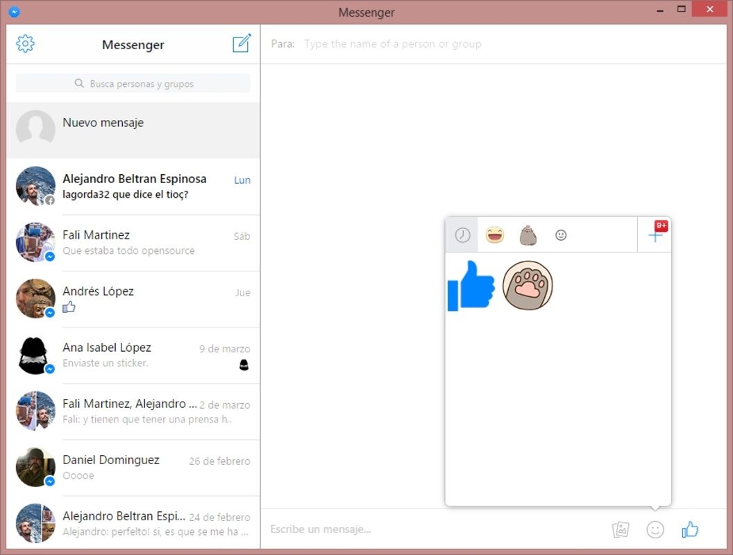Messenger for Desktop 1.4.3 for Windows Screenshot 2