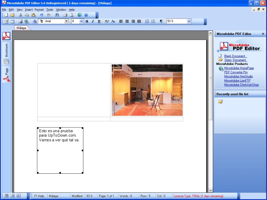 MicroAdobe PDF Editor 6.6 feature