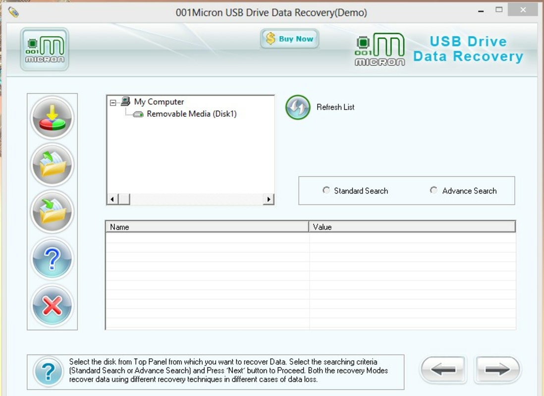 Micron USB Drive Data Recovery 6.1.1.3 for Windows Screenshot 1