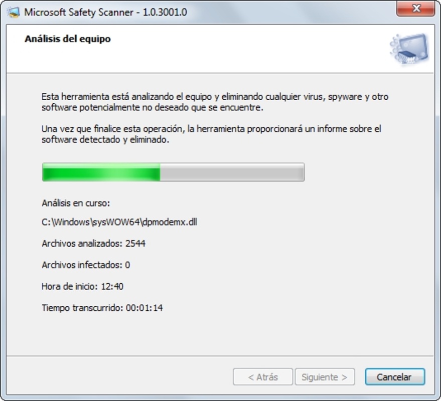 Microsoft Safety Scanner 1.407.529.0 for Windows Screenshot 1