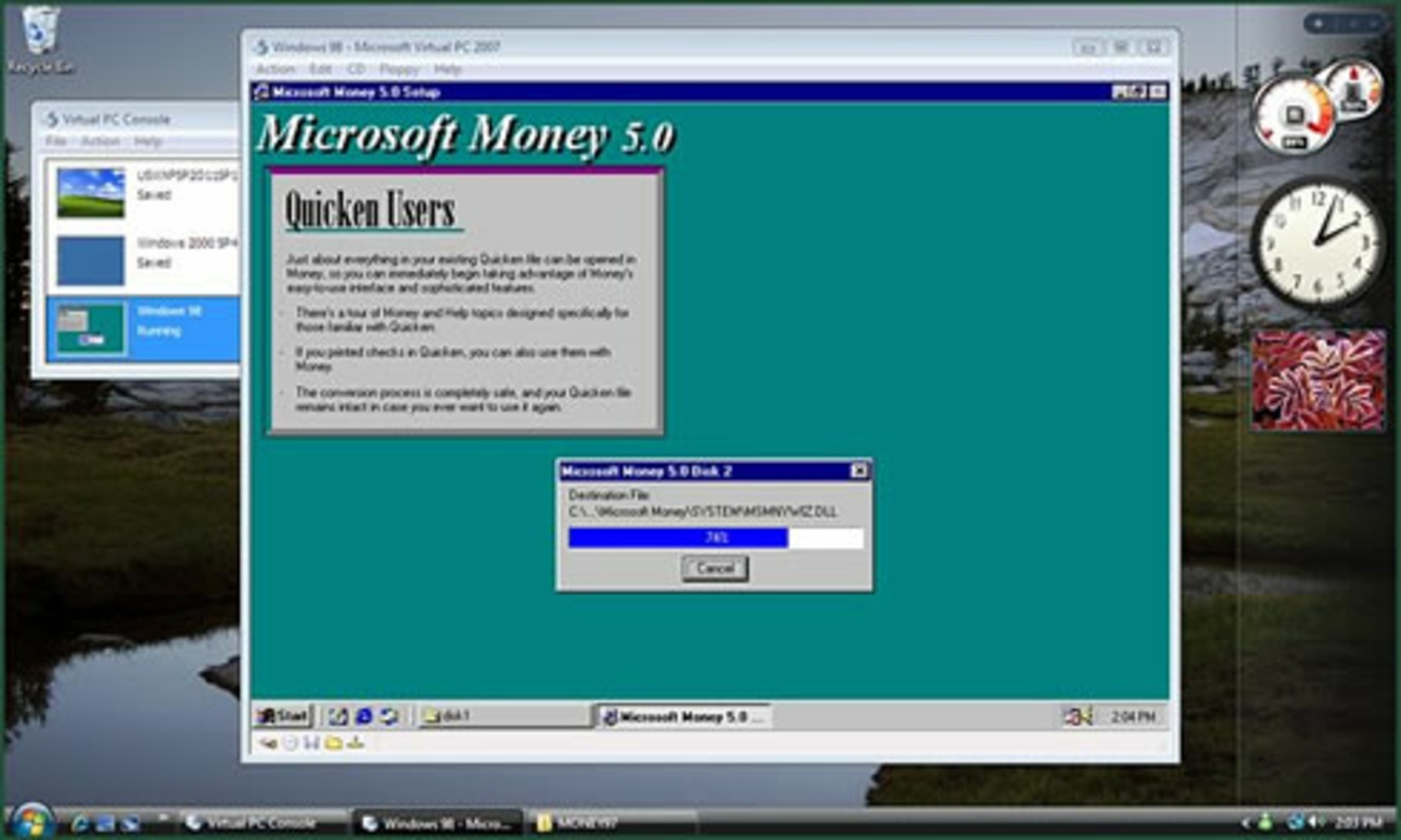 Microsoft Virtual PC 2007 1.0 feature