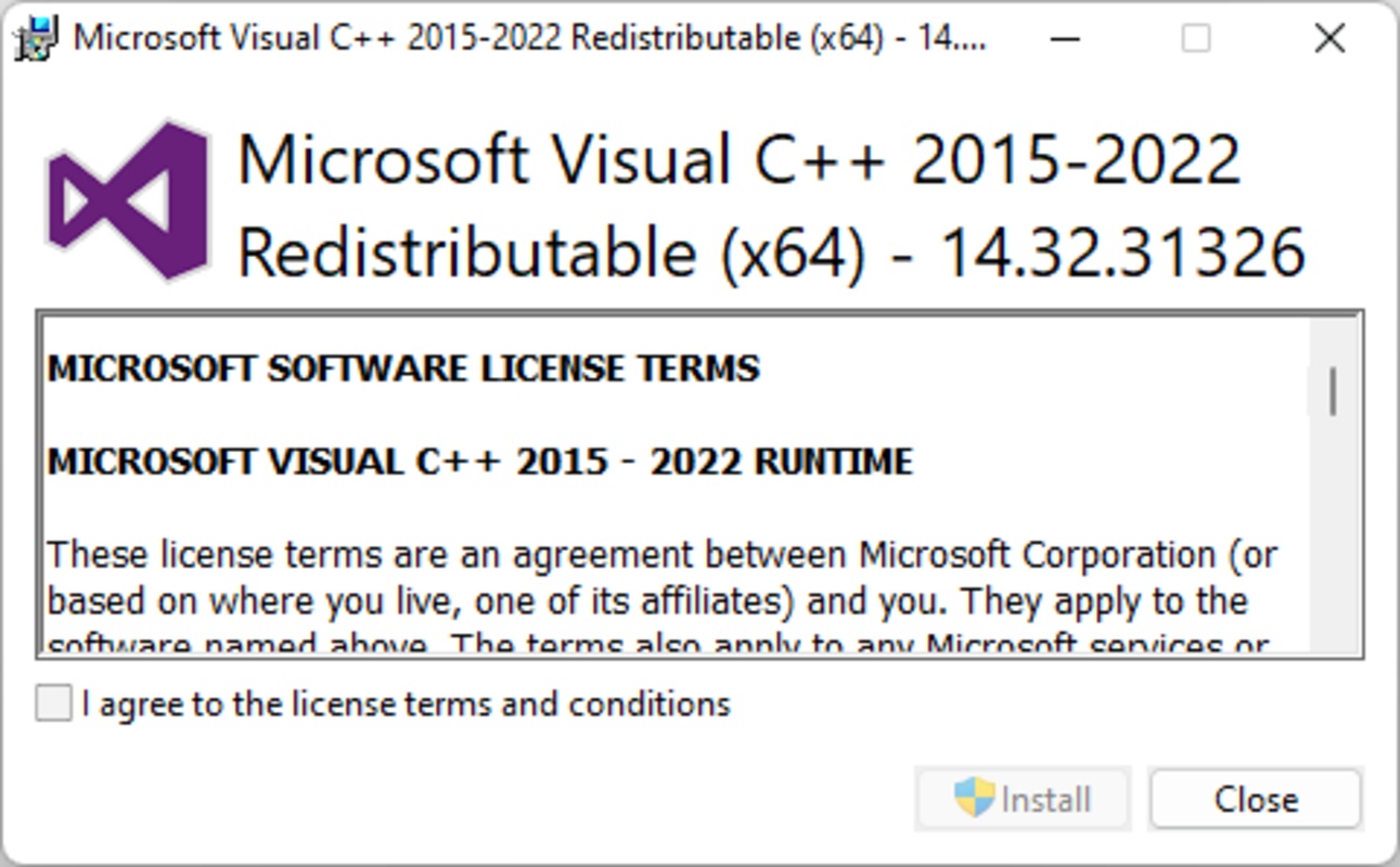 Microsoft Visual C++ Redistributable 14.38.33135.0 feature