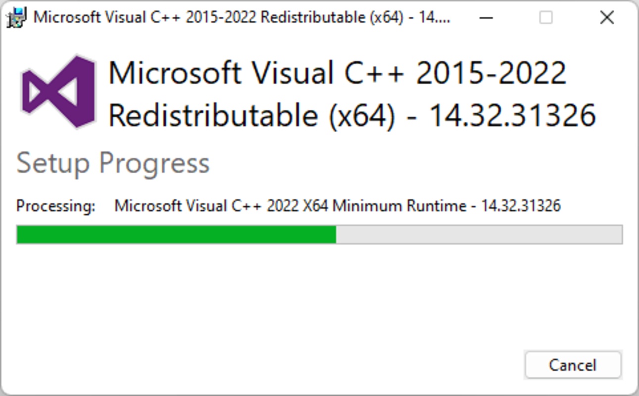 Microsoft Visual C++ Redistributable 14.38.33135.0 for Windows Screenshot 2