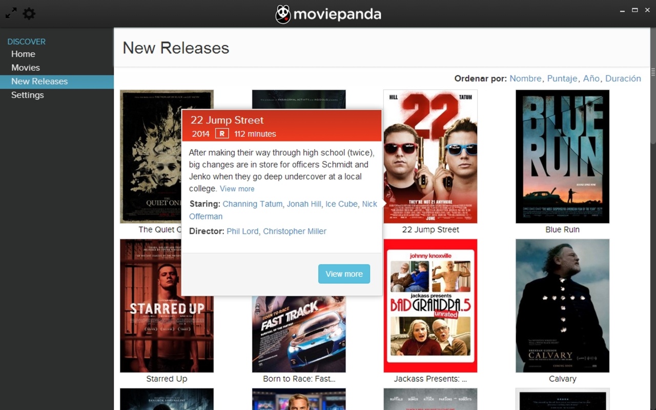 MoviePanda 0.8.8 feature
