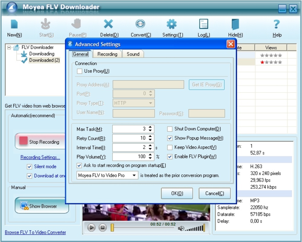 Moyea FLV Downloader 1.16 for Windows Screenshot 1