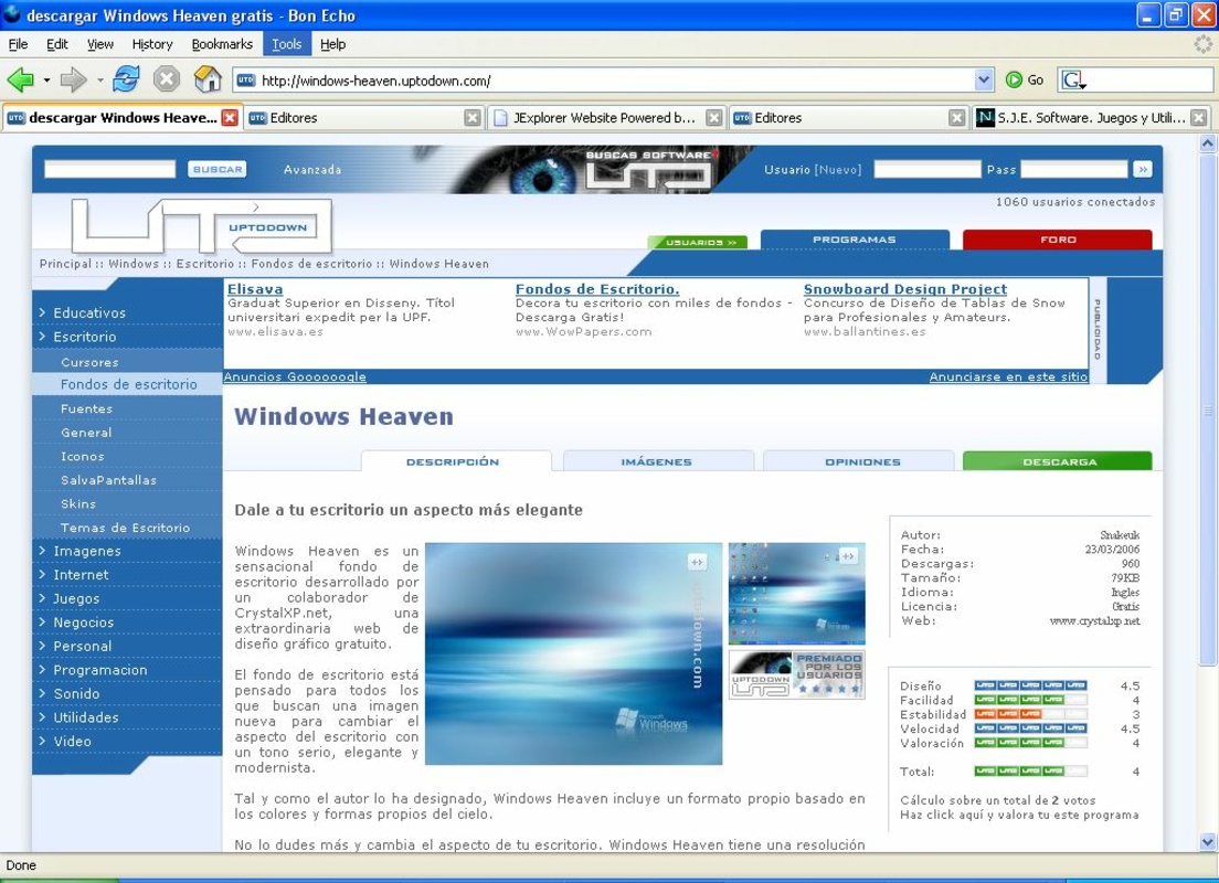 Mozilla Firefox Bon Echo 2.0 RC1 for Windows Screenshot 1