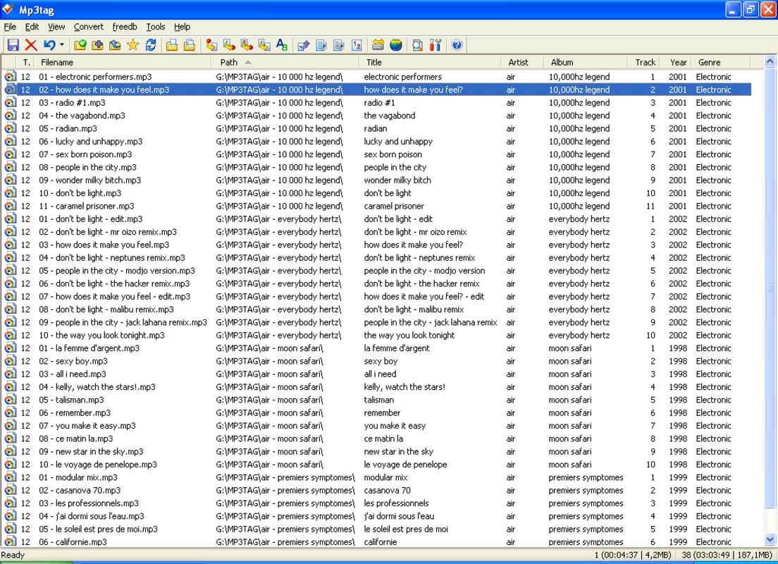MP3Tag 3.24 for Windows Screenshot 1