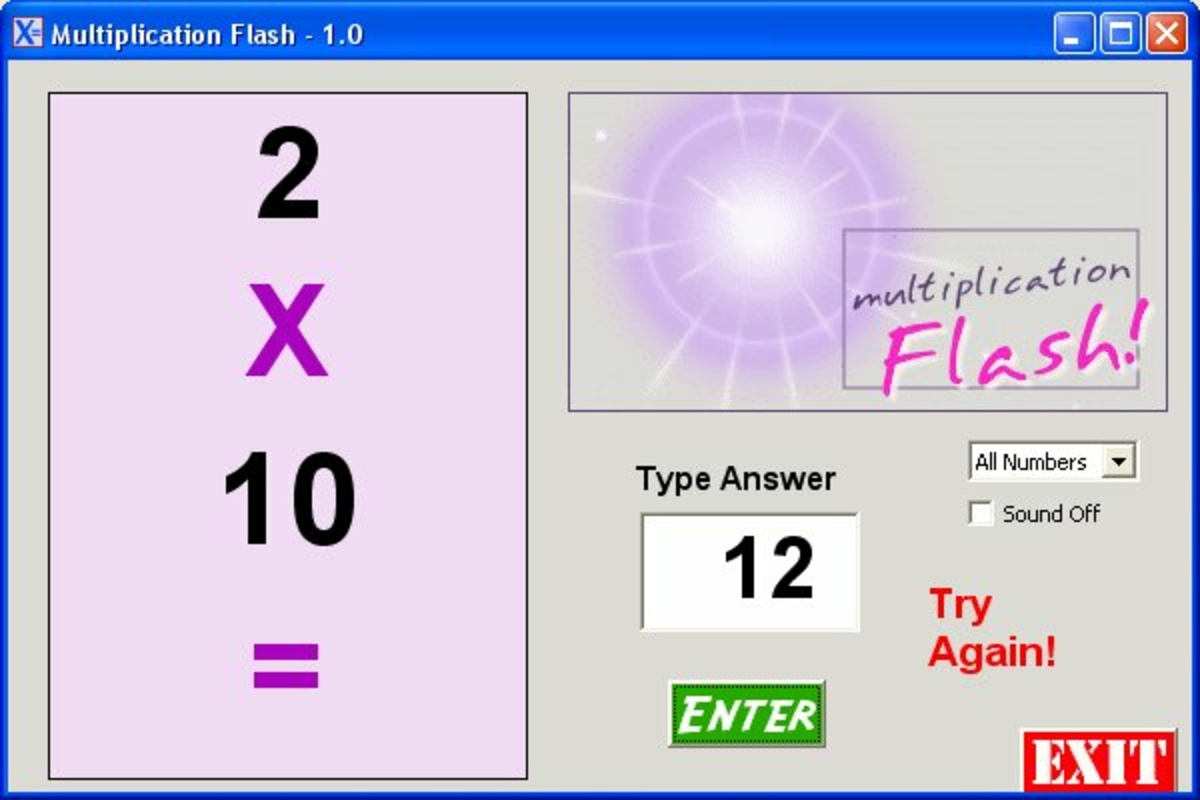 Multiplication Flash 1.0 feature