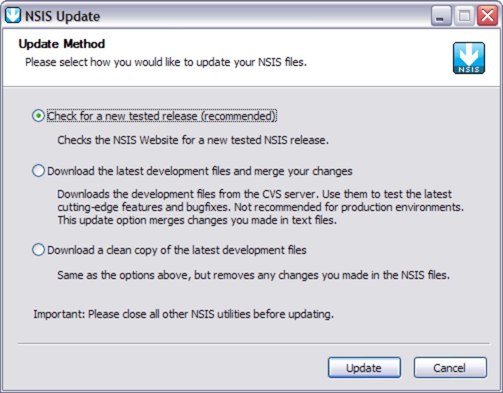 NSIS 3.08 for Windows Screenshot 1