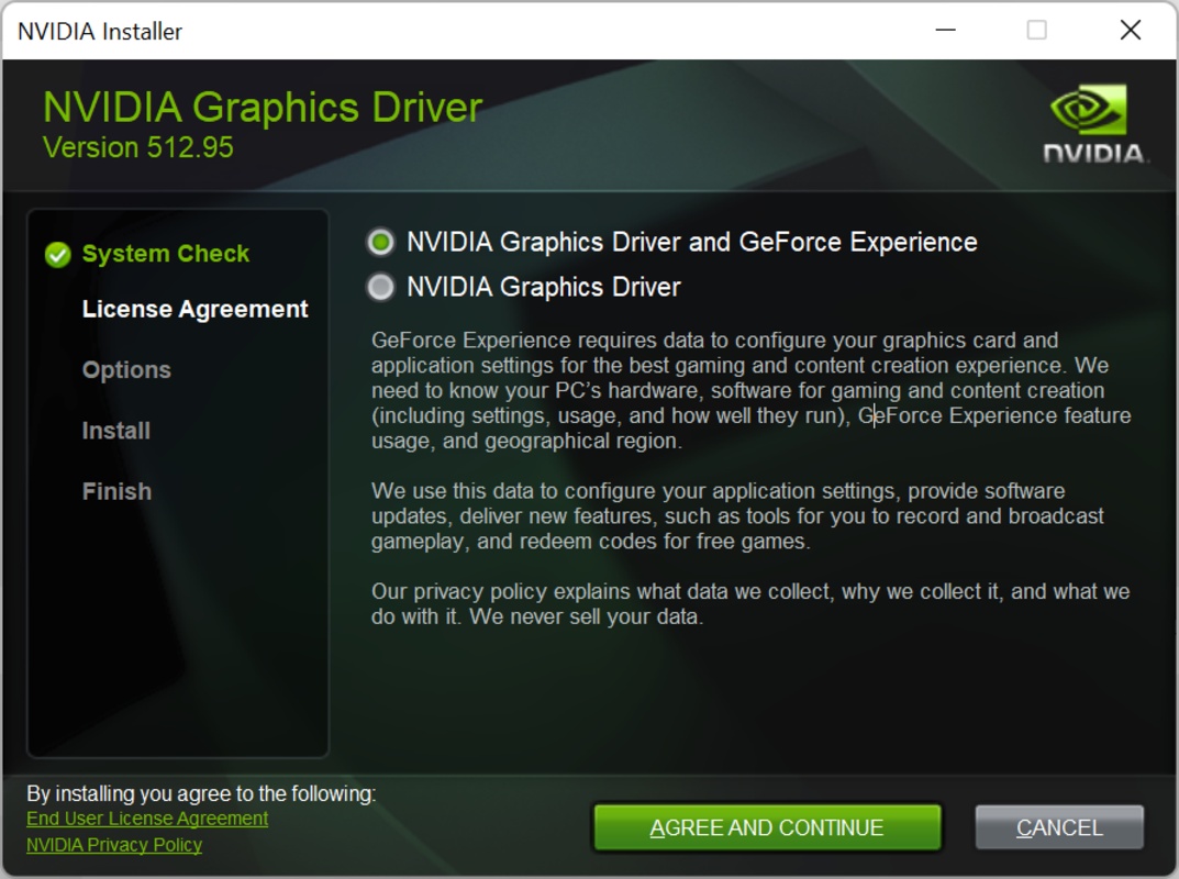 NVIDIA GeForce Game Ready Driver 551.86 for Windows Screenshot 1