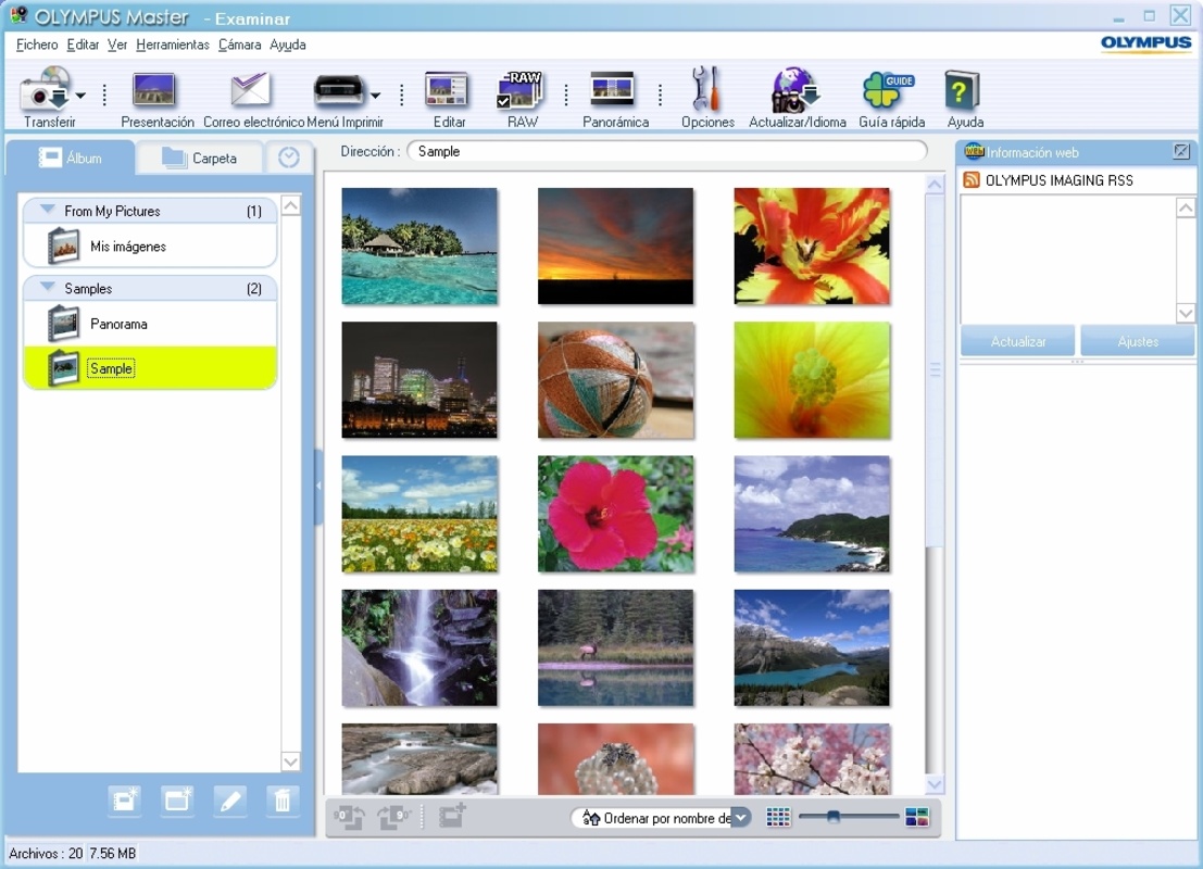 Olympus Master 2.0 for Windows Screenshot 1