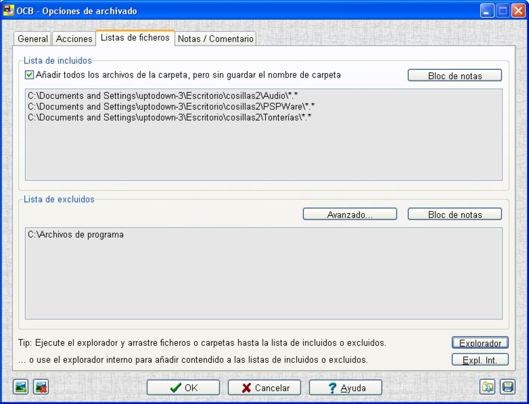 One-click BackUp for WinRAR 3.00b4 for Windows Screenshot 1