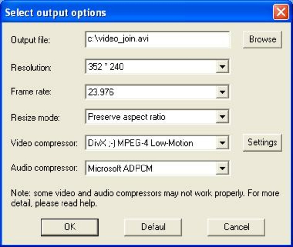 Open Video Joiner 3.3 feature