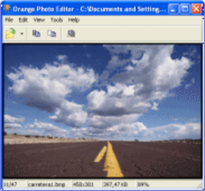 Orange Photo Editor 1.1 for Windows Screenshot 1
