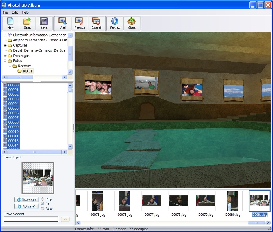 Photo 3D Album 1.0 for Windows Screenshot 1