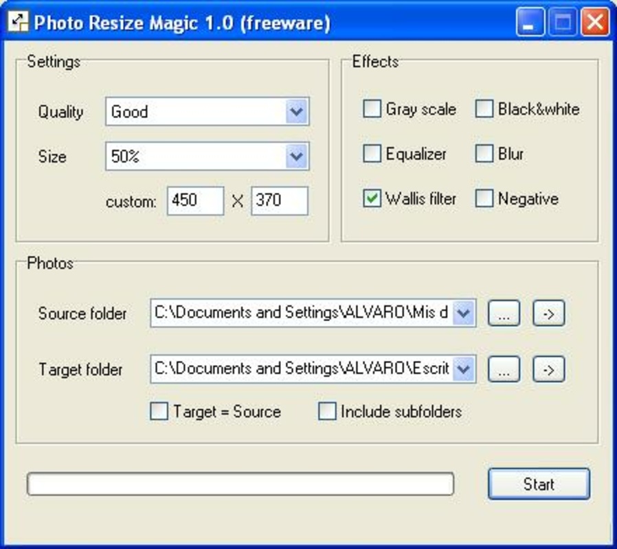 Photo Resize Magic 1.1 feature