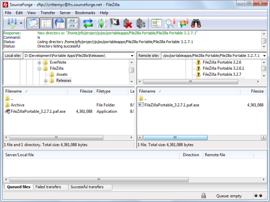 Filezilla Portable 3.66.5 for Windows Screenshot 1