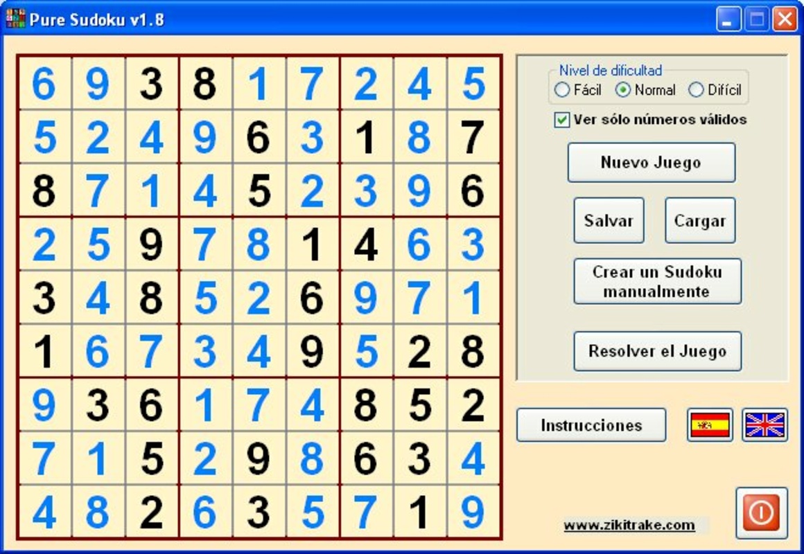 Pure Sudoku 1.8 for Windows Screenshot 1