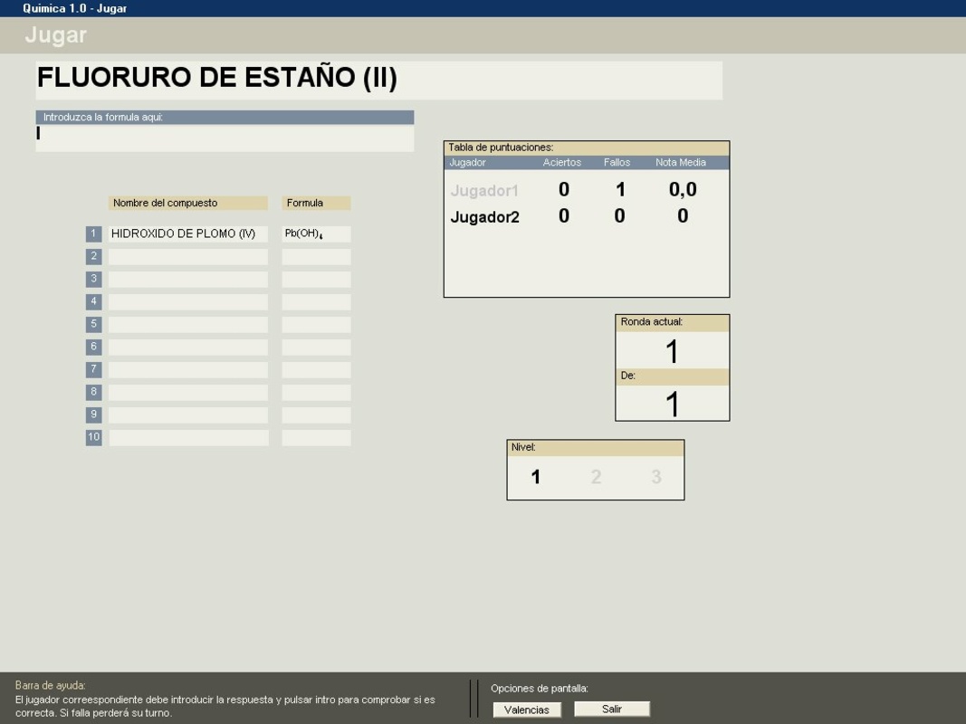 Quimica 1.0 for Windows Screenshot 1