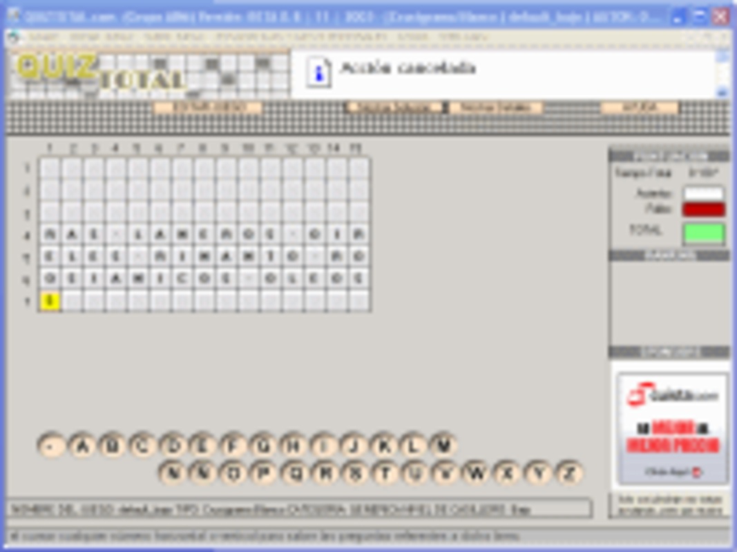 Quiztotal Crucigramas y Autodefinidos 0.85 for Windows Screenshot 1