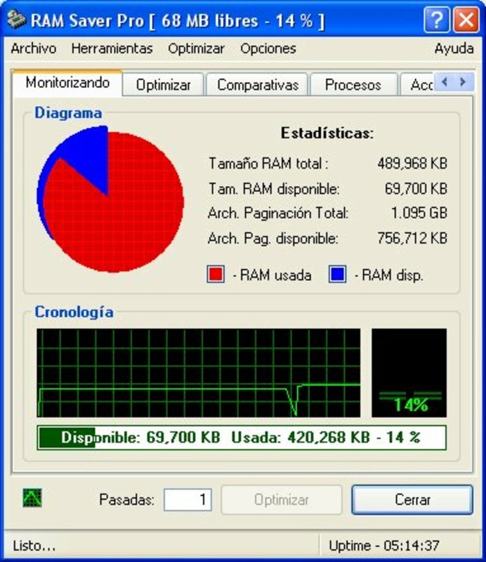 RAM Saver Pro 21.3 for Windows Screenshot 1