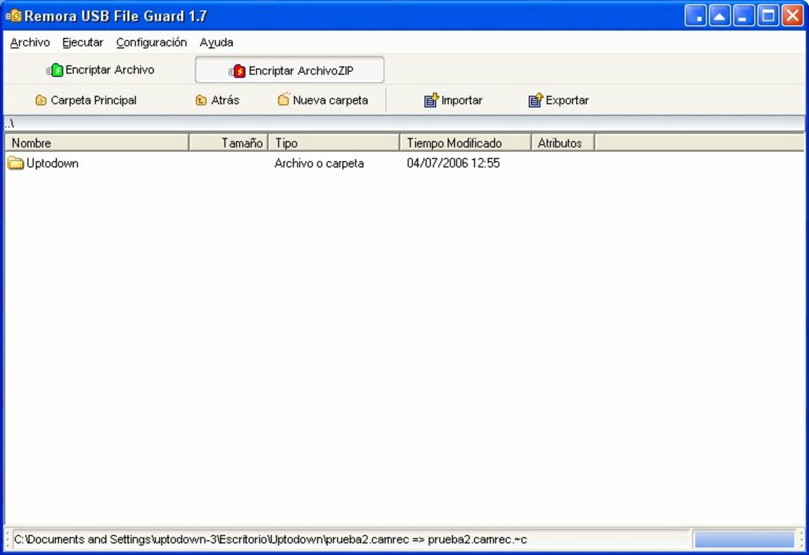 Remora USB File Guard 2.0.0.0 for Windows Screenshot 1