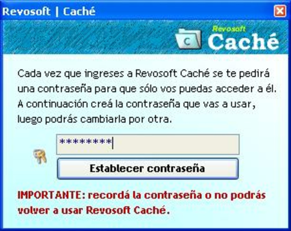 Revosoft Cache 1.0 for Windows Screenshot 1