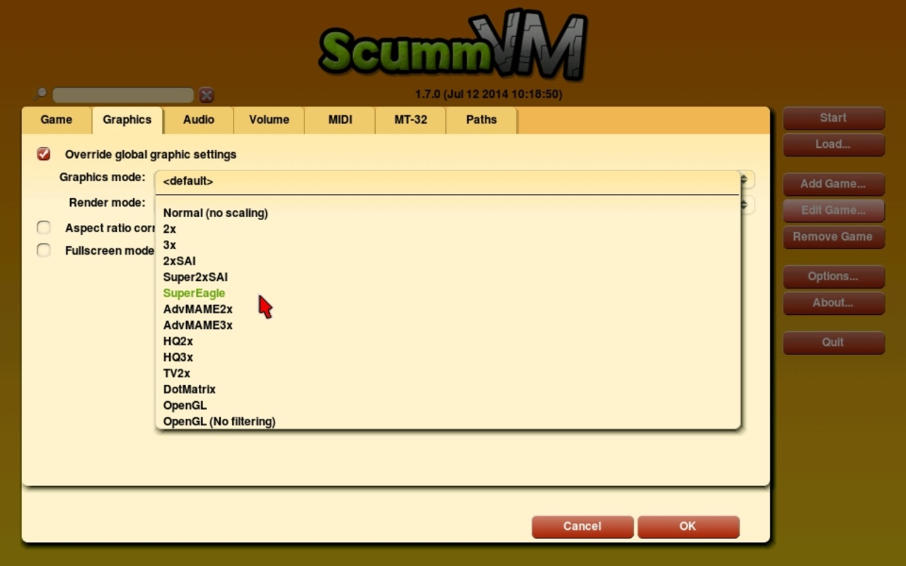 ScummVM 2.8.0 for Windows Screenshot 1