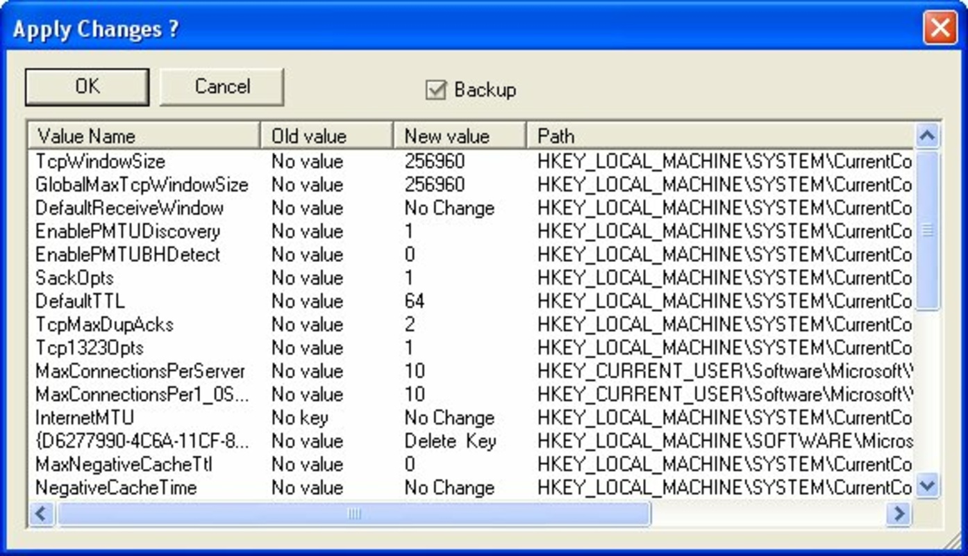 SG TCP Optimizer 2.0.3 for Windows Screenshot 1