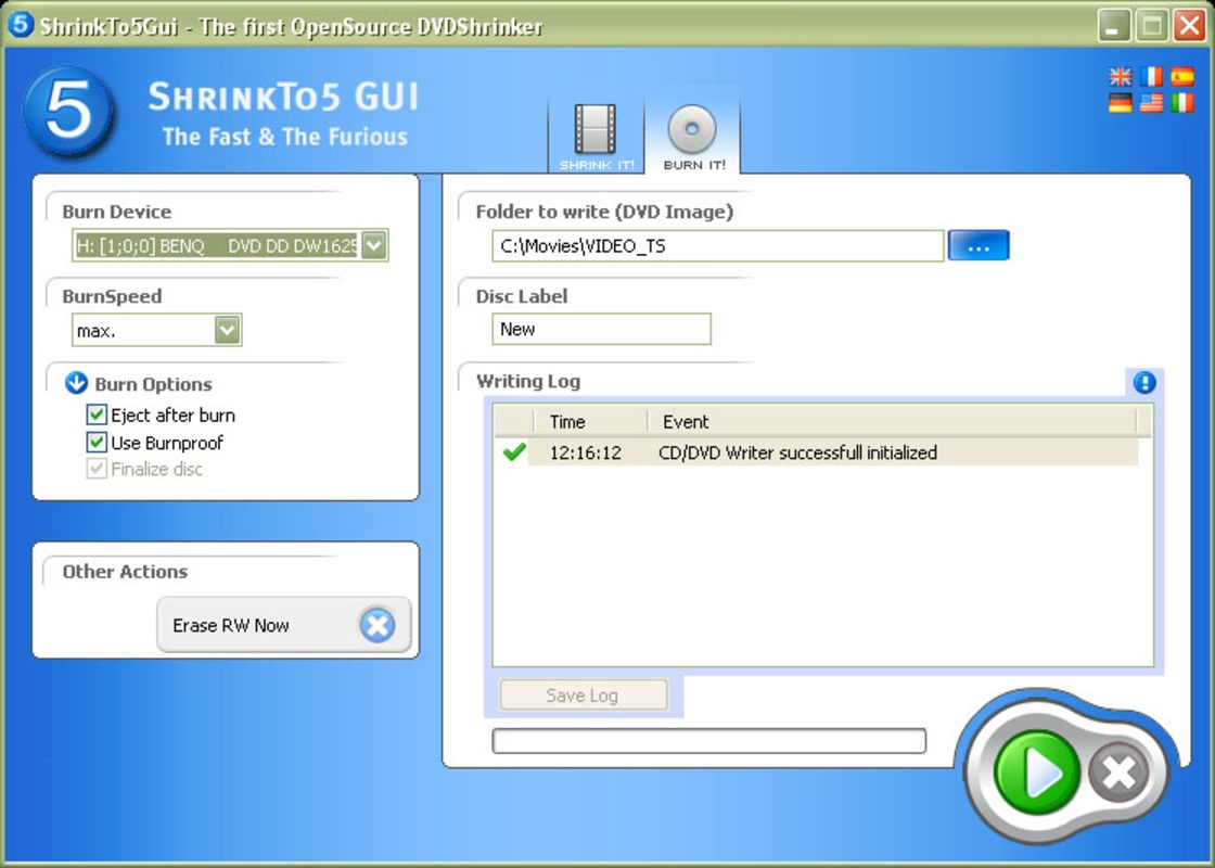 ShrinkTo5 GUI 2.0.4 for Windows Screenshot 1