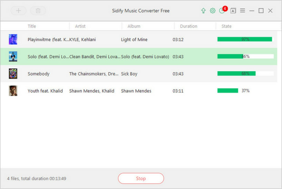 Sidify Music Converter Free 3.2.0.151 feature