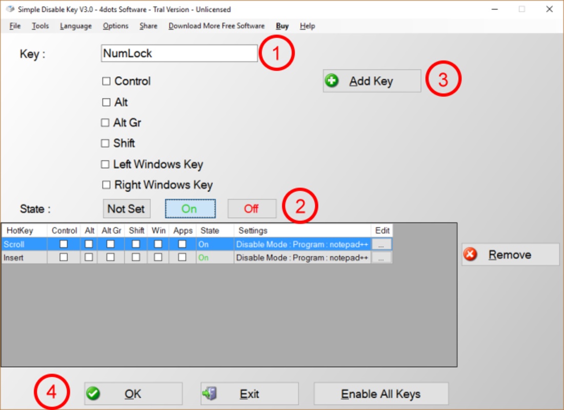 Simple Disable Key 12.3 for Windows Screenshot 10