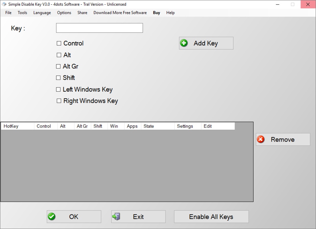 Simple Disable Key 12.3 for Windows Screenshot 11