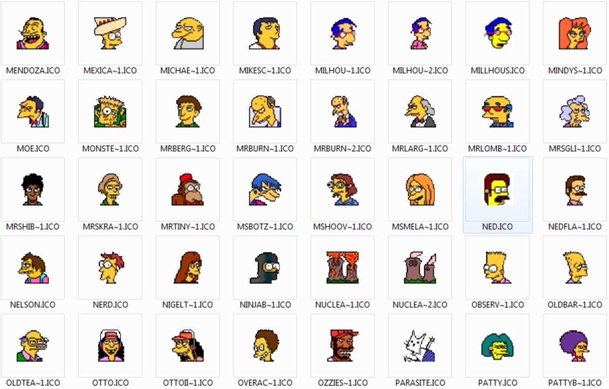 Simpsons Icons 1.0 for Windows Screenshot 1