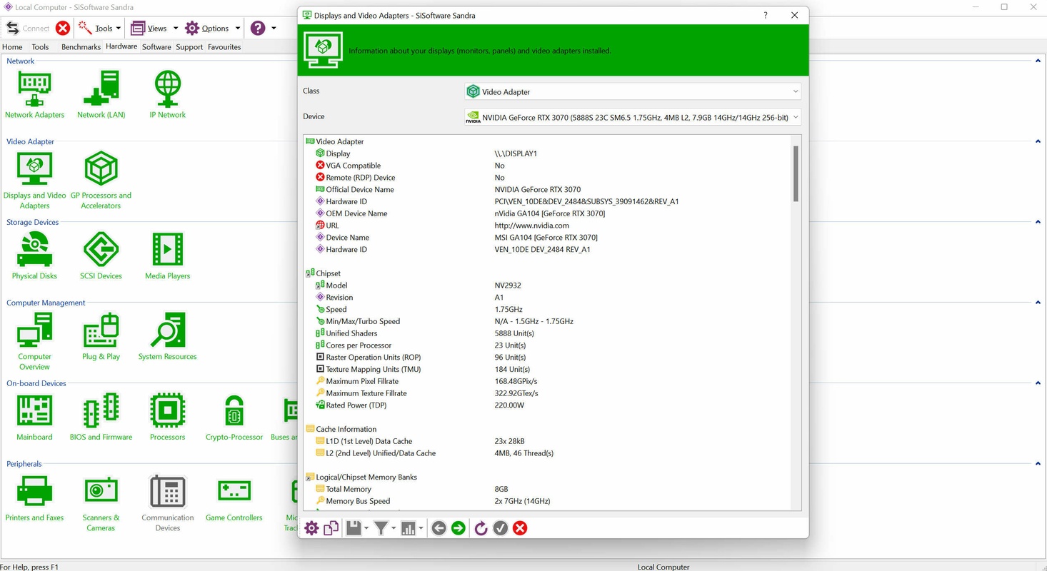 SiSoftware Sandra Lite 31.137 for Windows Screenshot 1