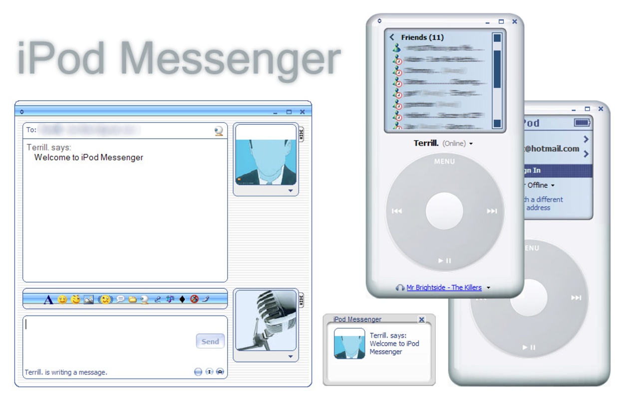 Skin MSN Messenger 7.0 Final feature