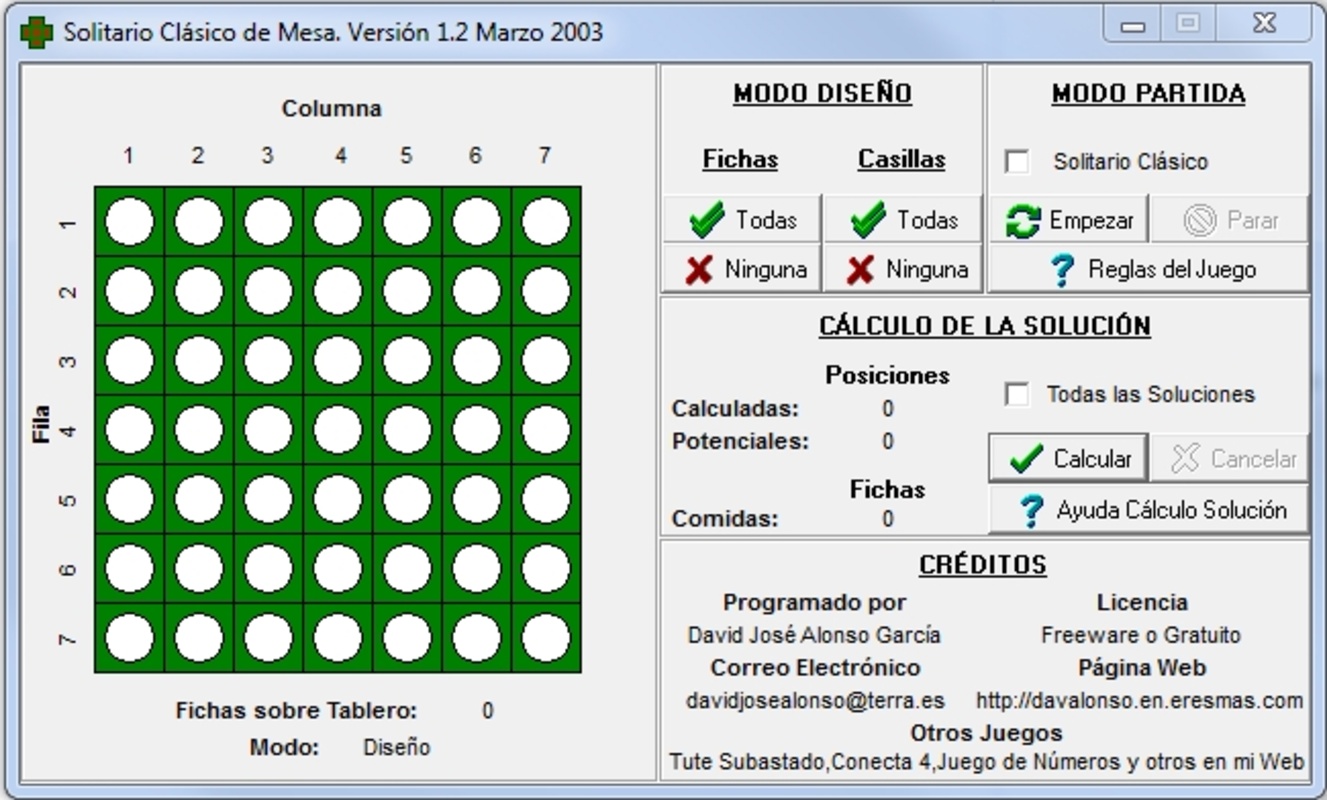 Solitario de Mesa 1.2 for Windows Screenshot 1