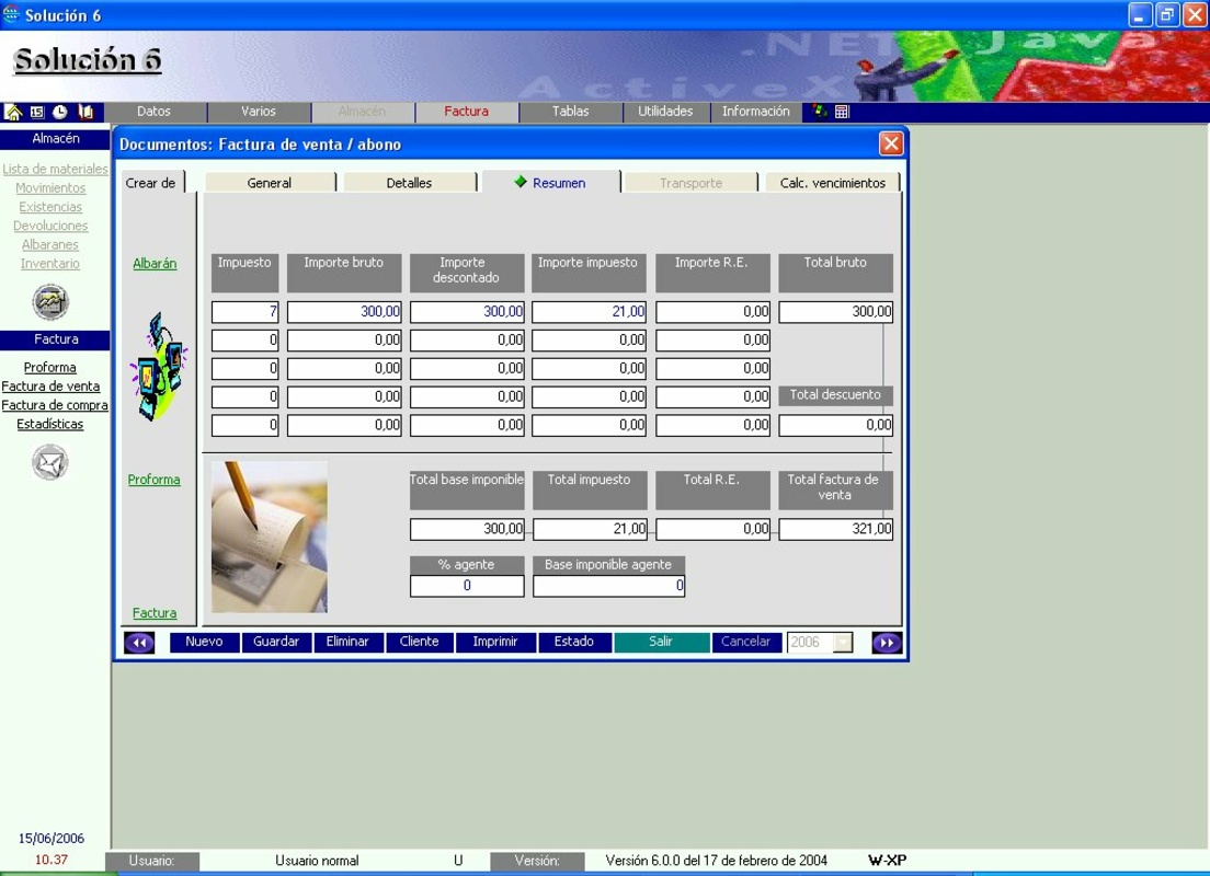 Solucion Almacen 6.0 for Windows Screenshot 1