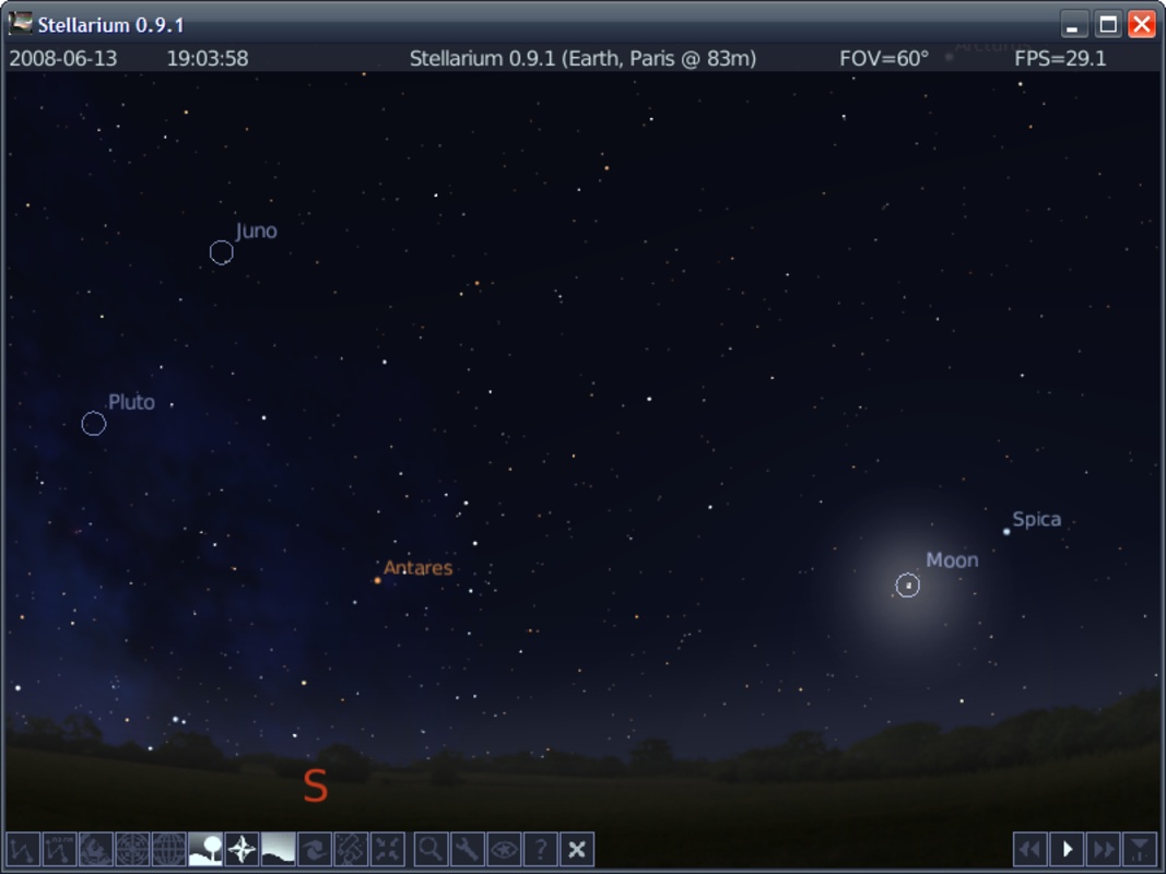 Stellarium Portable 23.4 for Windows Screenshot 1
