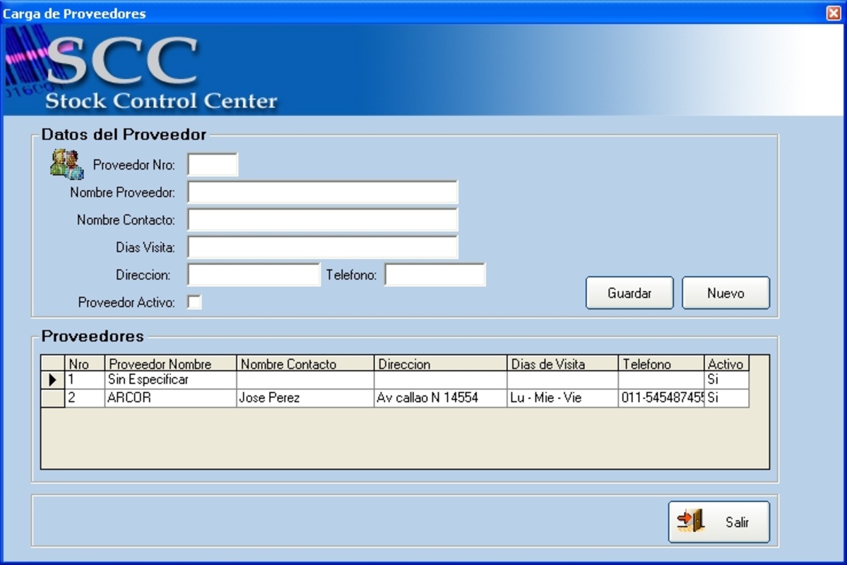 Stock Control 5.1.2 for Windows Screenshot 1